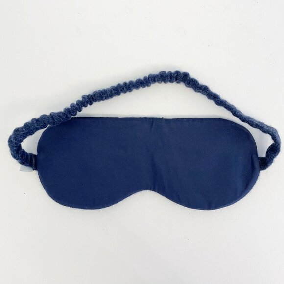 NWT Calme by Johnny Was 100% Cashmere & Silk Navy Sleeping Eye Mask - Picture 3 of 6